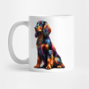 Colorful Deutscher Wachtelhund in Expressive Splash Art Mug